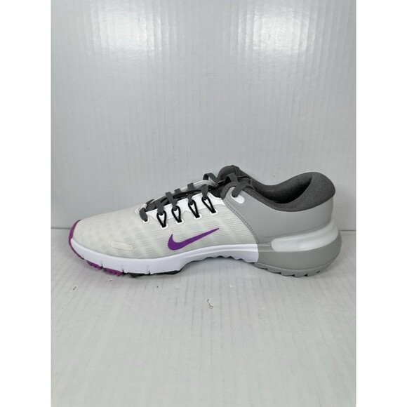 Size 9.5 Nike Free Golf Next Nature Iron Grey Vivid Purple FN0332-104 Men’s NEW main image 6